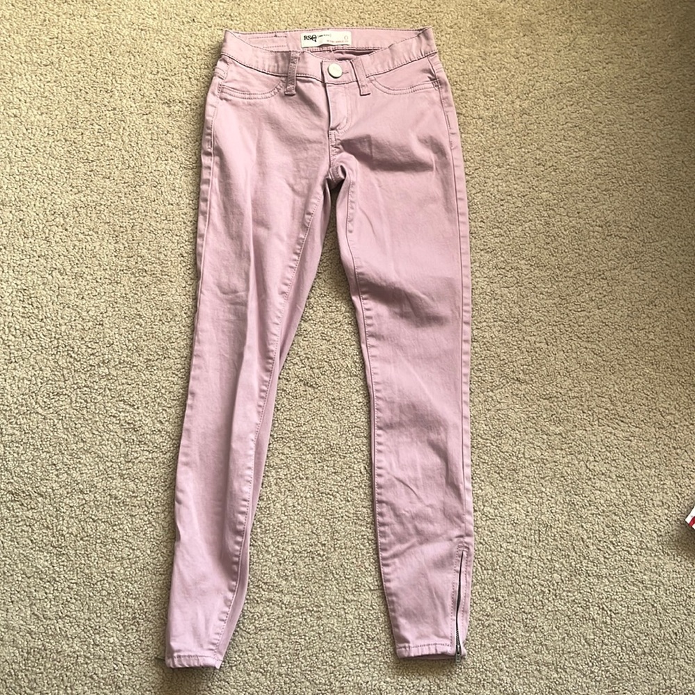 Pink Zipper RSQ Pants